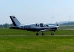 Socata TB 9 Tampico, D-EEVZ auf dem Weg zum Start in Gera (EDAJ) am 20.5.2018