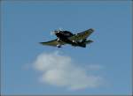 Dieser kleine Sportsflieger berflog den Flugplatz Trier-Fhren am 21.08.2010.