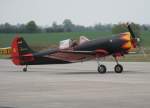 Private Yakovlev Yak-50 D-EJGS beim Flugplatzfest in Strausberg am 08.05.2010