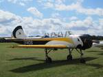 Yak-52 LY-KOS am 23.08.2026 auf dem Flugplatz Zwickau (EDBI).