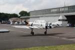 Jak-52 / Yak-52 SP-YMG des Yak-Team Wümme aus Weser / Wümme am 28.06.2014 auf dem Flugplatz Anklam / MV beim Flugplatzfest.