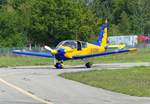 Zlin 143L, D-EDNX auf dem Taxiway in Oberschleissheim (EDNX) am 29.7.2018