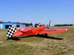 Zlin 226 D-EEKA auf dem Flugplatz Oehna/Zellendorf (EDBO)am 4.6.2011 beim Zlin Treffen