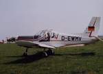 D-EWMV (ex.DDR-WMV), Zlin 42 MU, Flugplatz Gera (EDAJ), 6.6.1992