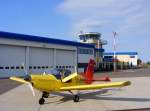Zlin 42 D-EWOG (ex. DDR-WOG) auf dem Flugplatz Gera (EDAJ) am 2.6.2011