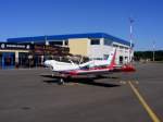 Zlin 42 D-EWMF auf dem Flugplatz Gera (EDAJ)1.10.2011