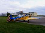 Zlin 526 FD-EXBA auf dem Flugplatz Gera (EDAJ) am 17.9.2011