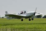 Roland Aircraft Z602 D-MTNN kurz vor dem Aufsetzen am UL-Flugplatz Mggenhausen - 19.05.2013