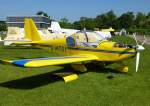 Eurostar, tschechisches Ultraleichtflugzeug, zweisitzig, mit Rotax-Motoren, Erstflug 1997, Tag der Offenen Tr am Freiburger Flugplatz, Juni 2013