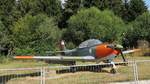 Schulungs- und Verbindungsflugzeug Piaggio P 149 D (1953, Focke-Wulf) 91-90 - in der Flugausstellung Hermeskeil, 23.8.18 