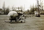 Aus der  Klamottenkiste , 2 ABell 47G-2 der Heeresflieger (Kennzeichen unbekannt), bei der Vereidigung in der Kaserne in Andernach im November 1959