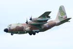 Israel Air Force, Lockheed Hercules C130 (Karnaf), Reg-Nr. 427, 131 Sqn (Knights of the Yellow Bird) Nevatim Airbase, Israel. Im Endanflug in Nörvenich am 27.08.2020 am Ende der deutsch-israelischen Luftwaffenübung Blue Wings 2020 und der MAGdays. 