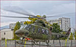 Slovenska vojska H2-32; Bell 412HP; Maribor Krankenhaus, Rettungsdienst Eisatz; 8.10.2018