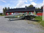 Saab SK60 Trainingsflugzeug im Teknikland in Östersund, Kenn-Nr. 5/56 (18.06.2017)