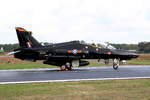 RAF, BAe Systems Hawk 128 T.MK2 mit Kennung 'ZK025'. Die Maschine gehört zur IV Squadron, RAF Valley, Anglesey/UK und dient zum Fortgeschrittenen Fast-Jet Training. Belgian Air Force Days, 07.09.2018, Kleine Brogel Airbase. 