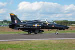 RAF, BAe Systems Hawk 128 T.MK2 mit Kennung 'ZK027'. Die Maschine gehört zur IV Squadron, RAF Valley, Anglesey/UK und dient zum Fortgeschrittenen Fast-Jet Training. Belgian Air Force Days, 07.09.2018, Kleine Brogel Airbase. 