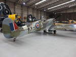 Supermarine Spitfire MK Vb, Rolls-Royce Merlin 45M Triebwerk, Kennung EP12 AE-A, Duxford Imperial War Museum (08.09.2023)
