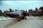 General Dynamics F-111. Im Static Display anlässlich des 30jährigen Jubiläums der Canadian Air Force Base Baden-Söllingen. Aufnahme aus dem Juni 1983. 