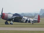 Republic P-47 Thunderbolt, 18-Zylinder-Doppelsternmotor Pratt & Whitney R-2800, Kennung 549192, Duxford Imperial War Museum (08.09.2023)