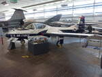 Schulflugzeug Cessna T37B, zwei J69-T25 Triebwerke, Kennung AF66-002, Luftfahrtmuseum Wernigerode (23.03.2024)