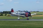 North Anerican T28B Trojan, N1328B beim Start in Gera (EDAJ) am 13.8.2016