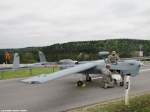 Unbemannte Drohne: Hunter MQ-5B Unmanned Aerial System (UAS) der 66th Military Intelligence Brigade der U.S.ARMY. Aufgenommen beim 43.Deutsch-Amerikanischen Volksfest der U.S.ARMY-Garnison Hohenfels, 3.Mai 2014.