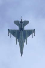 Israel Air Force, General Dynamics F-16D. Vmtl IAF 105 Sqn  Scorpion Squadron  Hatzor Airbase. Überflug Rhein-Sieg-Kreis am 21.08.2020 anläßlich der deutsch-israelischen Luftwaffenübung Blue Wings in Nörvenich.