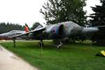 Royal Air Force BAe( Hawker) Harrier GR 3 XZ 998 im strmenden Regen in der Luftfahrtausstellung bei Hermeskeil im Jahr 2007