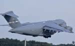 USAF C-17 66161 beim Start aus Maribor Flughafen MBX /01.09.2011