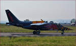 Red Bull OE-FAS, Alpha Jet; Flying Bulls Training Camp auf Maribor Flughafen MBX.