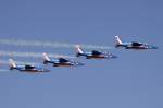 France - Air Force - Patrouille de France, E95-E114-E94-E117, Dassault/Dornier, Alpha Jet E, 30.07.2009, BSL, Basel, Switzerland 


