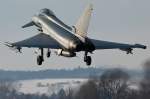 Landung Eurofighter Typhoon 30+13,aus Laage in ETSN,Neuburg,Germany.