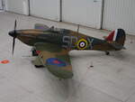 Hawker Hurricane, Rolls-Royce-Merlin-II-Motor, Kennung V7497, Duxford Imperial War Museum (08.09.2023)