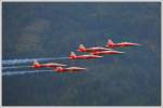Patrouille Suisse bei der Airpower in Zeltweg am 26.6.2009.
