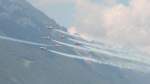 Patrouille Suisse bei Flugshow in Interlaken am 11.08.2012.