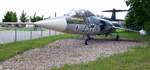 Lockheed F 104F  Starfighter , ausgestellt am Immelmann-Fliegermuseum in Bremgarten, Baujahr 1960, ausgemustert 1972, unbewaffneter 2-sitziger Trainer, Kennung 29+14 SN.5066, Juli 2021