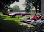 4-27, Lockheed F-104 G Starfighter, 27.06.2005, Test-Rennstrecke von Ferrari, Maranello/Fiorano, Italien     - Dieser Starfighter stammt von der 4th-Storno/9th-Gruppo  Francesco Barracca  der