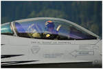 Blick ins Cockpit der LOCKHEED MARTIN F-16AM FIGHTING FALCON (FA-123) von Tom  Gizmo  De Moortel vom Belgian Air Force Solo Display Team nach seinem Trainingsflug für die Airpower16 in Zeltweg am