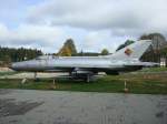 MIG 21 F-13 geflogen vom ersten deutschen Kosmonauten Siegmund Jähn von  1963-65,steht vor der Raumfahrtausstellung in Morgenröte-Rautenkranz/Vogtland  Vmax 2125Km/h, Reichweite 1670Km,