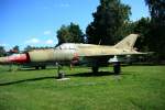 NVA Mig-21SPS/K 981 im Flugplatzmuseum Cottbus am 24.07.2011