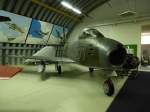 North American F-86  Sabre , der 1949 in Dienst gestellte US-amerikanische Düsenjäger wurde auch von der kanadischen Luftwaffe in Deutschland geflogen, Deutsch-Kanadisches Luftwaffenmuseum,