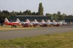 Swiss - Air Force, J-3082, J-3083, J-3084, J-3085,   J-3088, J-3090, J-3091, Northrop, F-5E Tiger II, 18.09.2009, EBBL, Kleine Brogel, Belgien       
