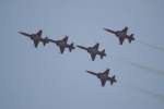 Die Patrouille Suisse mit ihren Northrop F5-Tiger II im Flugdisplay auf der ILA Berlin-Schnefeld am 12.06.10