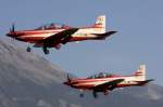 Swiss - Air Force, A-103 und A-101, Pilatus PC-21; 26.09.2008, LSMS, Sion, Switzerland