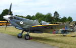 Supermarine Spitfire, D-FEUR, britisches Jagdflugzeug des II.Weltkrieges, Flugplatzfest Bremgarten, Juni 2017