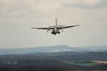 Transall C 160 51+06 der Luftwaffe bei der Landung auf der Brandensteinsebene in Coburg am 01.07.2011.