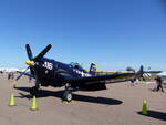 Vought F4U Corsair, N713JT, Sun`n Fun Warbirds, Lakeland-Linder Int.