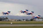 France - Air Force - Patrouille de France, E122-E134-E163-E135, Dassault/Dornier, Alpha Jet E, 02.08.2009, BSL, Basel, Switzerland     