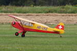 Privates Modell Piper Cub, HB-UKE, Flugplatz Bienenfarm, 08.08.2025