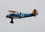 Privates Modell PT-13D Kaydet N75010 Boeing Stearman, Flugplatz Bienenfarm, 08.08.2025